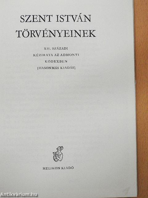 Szent István törvényei