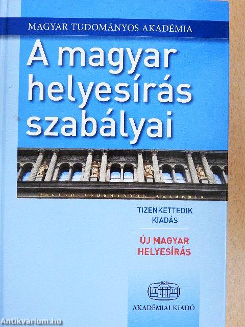 A magyar helyesírás szabályai