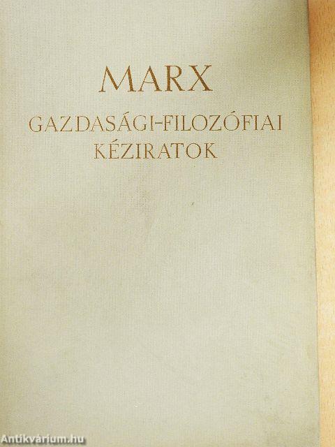Gazdasági-filozófiai kéziratok 1844-ből