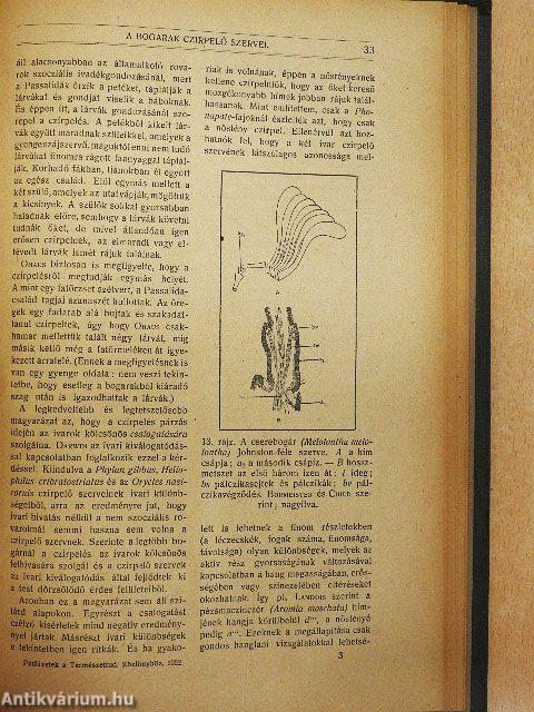 Természettudományi Közlöny 1921. január-december/Pótfüzetek a Természettudományi Közlönyhöz 1921. január-december