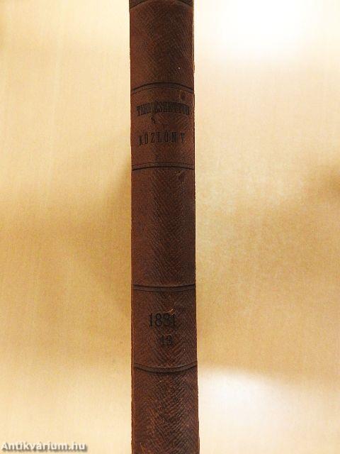 Természettudományi Közlöny 1881. január-december