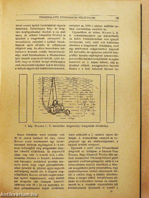 Természettudományi Közlöny 1922. január-deczember/Pótfüzetek a Természettudományi Közlönyhöz 1922. január-deczember