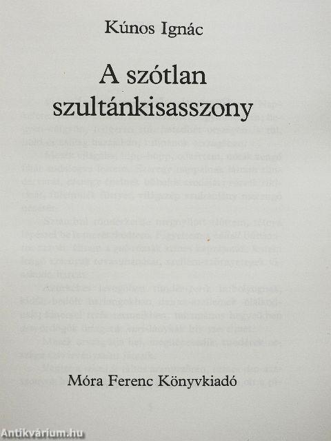A szótlan szultánkisasszony