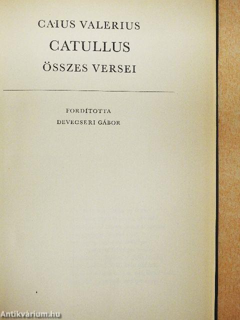 Caius Valerius Catullus összes versei