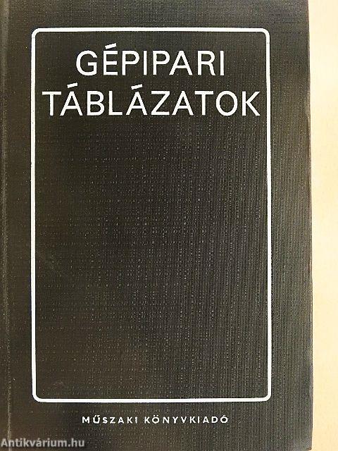 Gépipari táblázatok