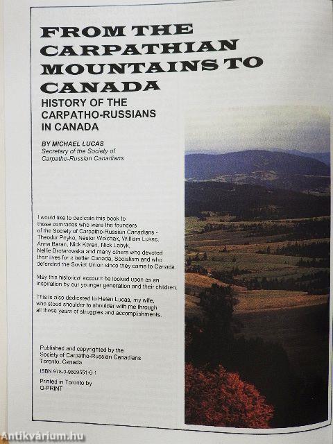 From the Carpathian Mountains to Canada