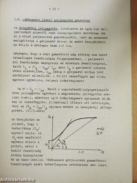 Villamos gépek és berendezések I.