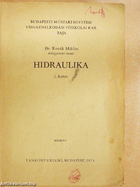 Hidraulika I.