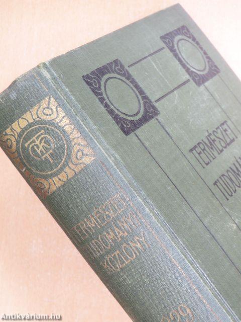 Természettudományi Közlöny 1929. január-december/Pótfüzetek a Természettudományi Közlönyhöz 1929. január-december