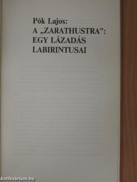 Im-igyen szóla Zarathustra