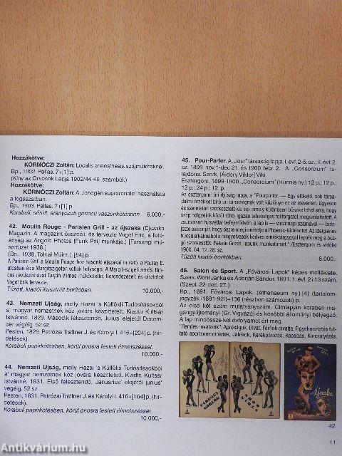 Múzeum Antikvárium 35. árverése