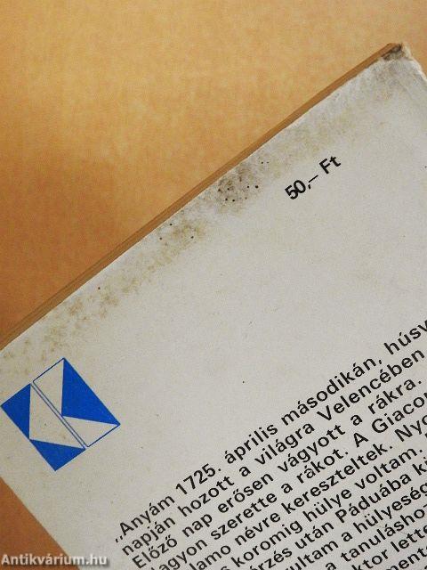 Casanova, avagy a 18. század egy kalandor szemével