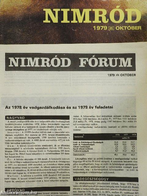Nimród 1979. október
