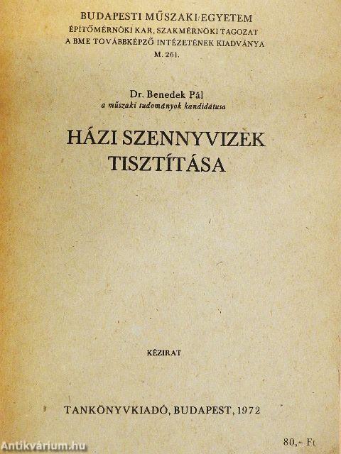 Házi szennyvizek tisztítása