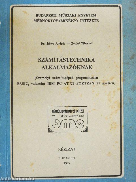 Számítástechnika alkalmazóknak