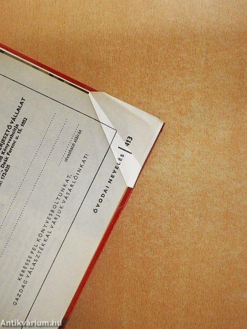 Óvodai nevelés 1979-1980. január-december