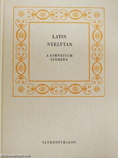 Latin nyelvtan