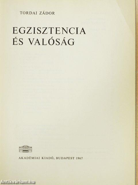 Egzisztencia és valóság