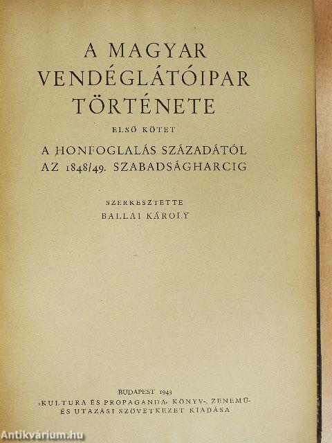 A magyar vendéglátóipar története I.