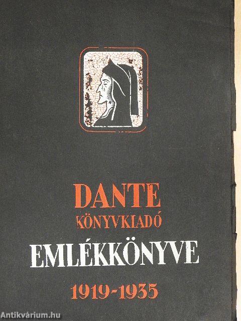 Dante Könyvkiadó Emlékkönyve 1919-1935