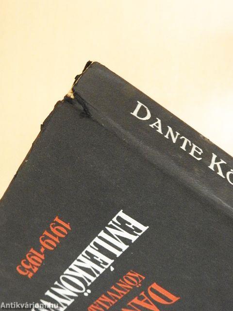 Dante Könyvkiadó Emlékkönyve 1919-1935