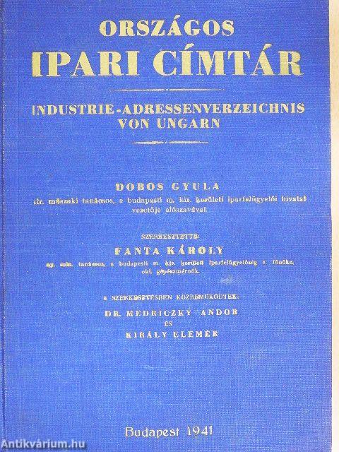 Országos ipari címtár 1941.