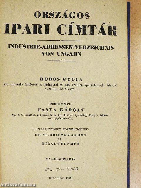 Országos ipari címtár 1941.