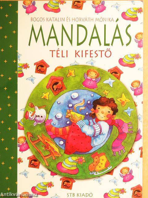 Mandalás téli kifestő