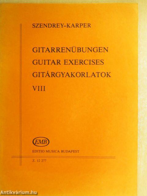 Gitárgyakorlatok VIII.