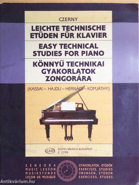 Könnyű technikai gyakorlatok zongorára