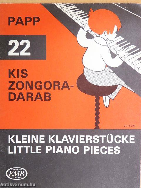 22 kis zongoradarab