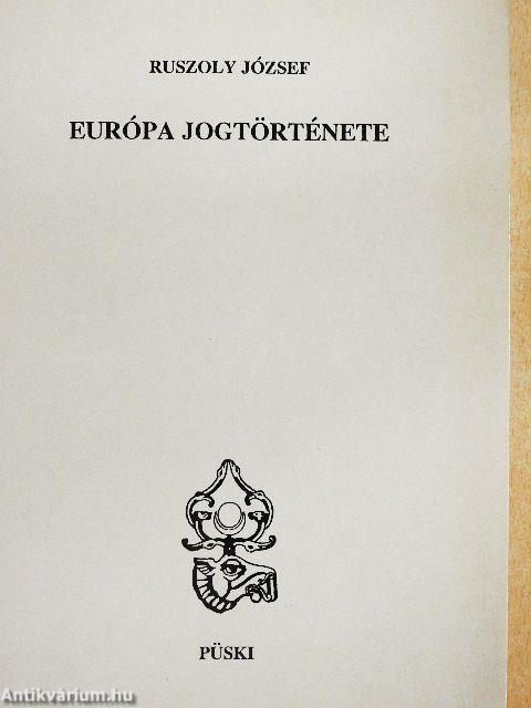 Európa jogtörténete