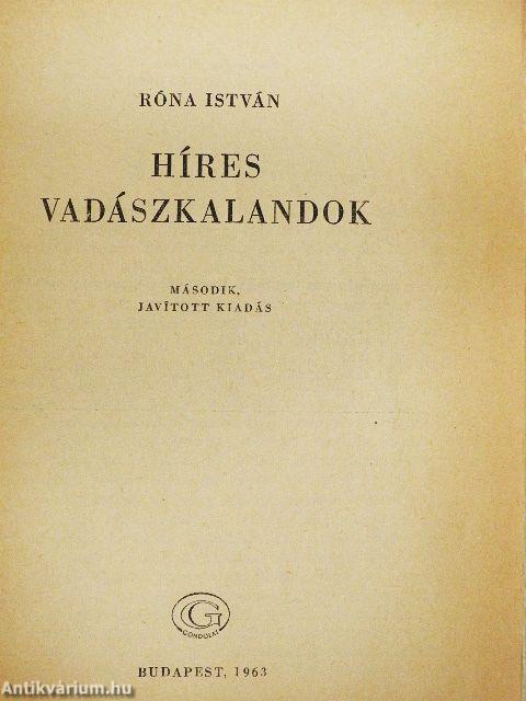 Híres vadászkalandok