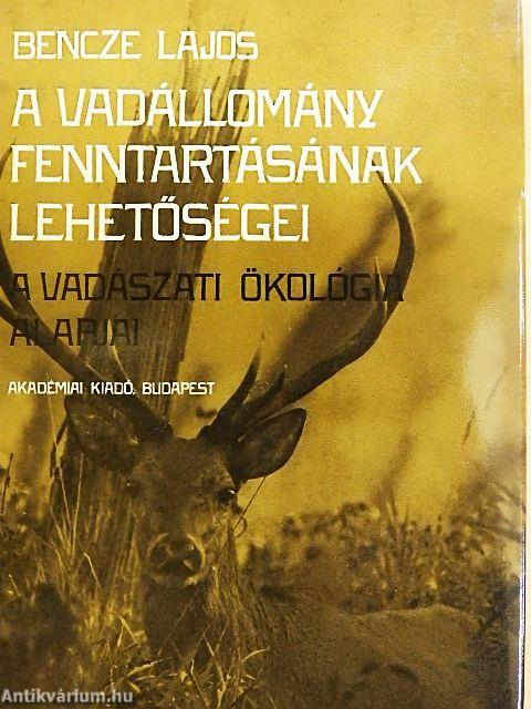 A vadállomány fenntartásának lehetőségei
