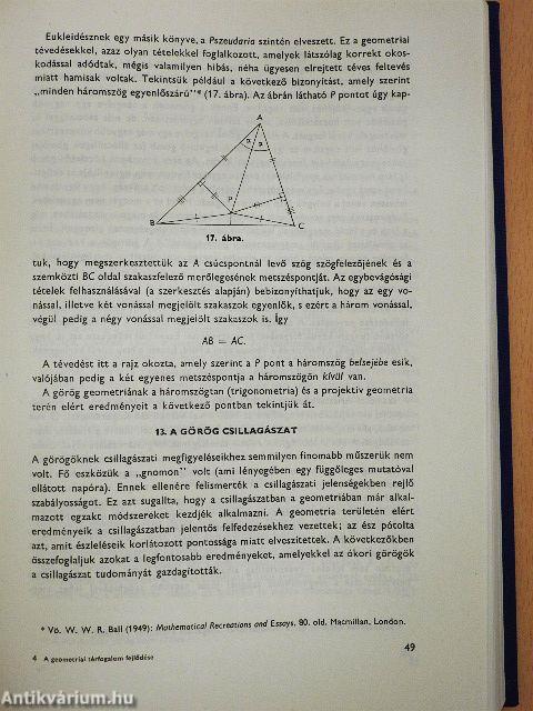 A geometriai térfogalom fejlődése