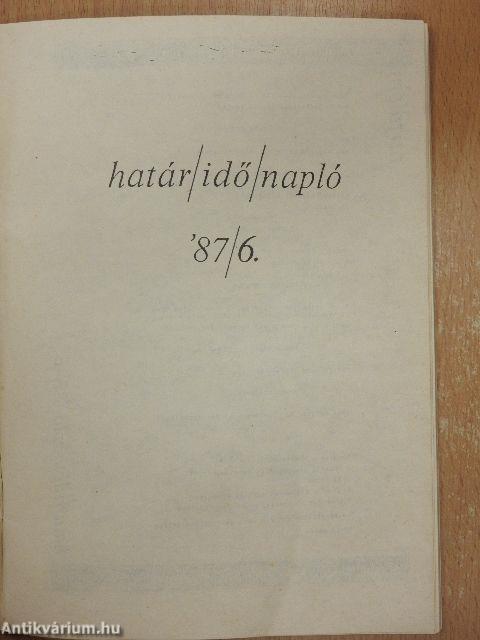 Határ/idő/napló '87/6.