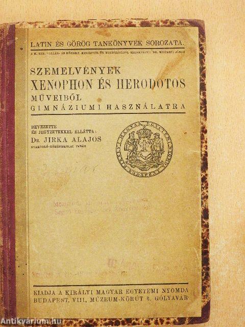 Szemelvények Xenophon és Herodotos műveiből gimnáziumi használatra