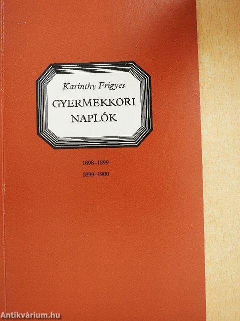 Gyermekkori naplók I-III. - hanglemezzel