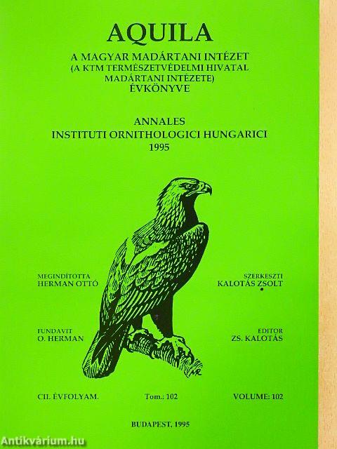Aquila - A Magyar Madártani Intézet évkönyve 1995
