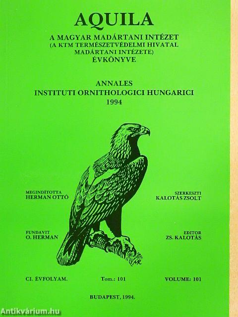 Aquila - A Magyar Madártani Intézet évkönyve 1994