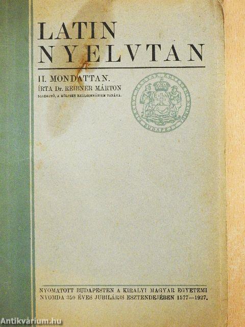 Latin nyelvtan