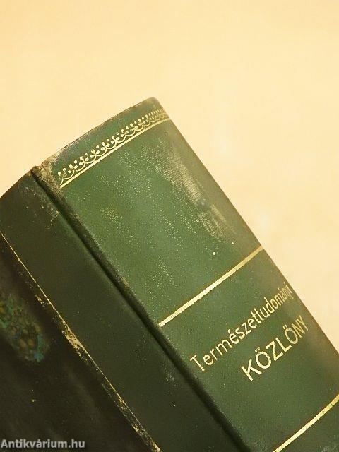 Természettudományi Közlöny 1914. január-december/Pótfüzetek a Természettudományi Közlönyhöz 1914. január-december