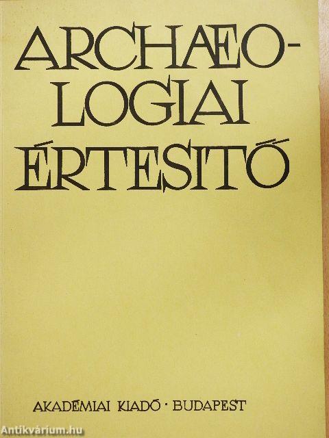 Archaeologiai Értesítő 1991/1-2.