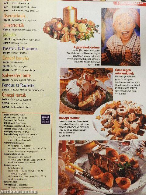 Vegyes karácsonyi főzős magazinok (14 db)