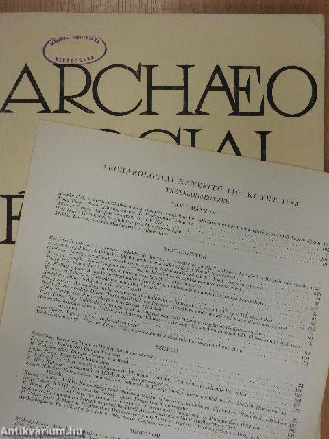 Archaeologiai Értesítő 1983/2.