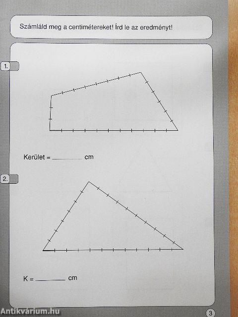 Gyakorlólapok a kerület- és területszámításhoz