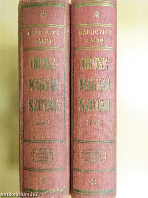 Orosz-magyar szótár I-II.