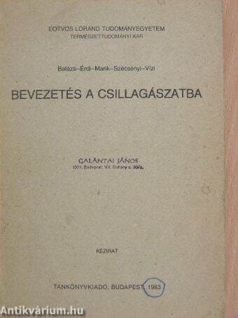 Bevezetés a csillagászatba