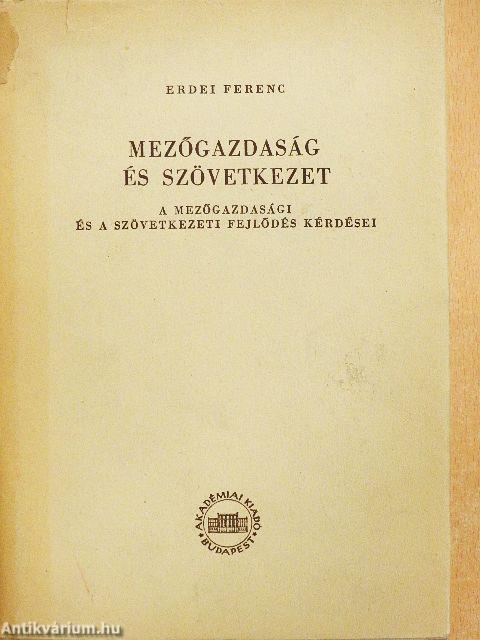 Mezőgazdaság és szövetkezet