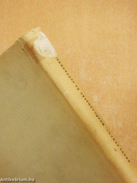 Mezőgazdaság és szövetkezet